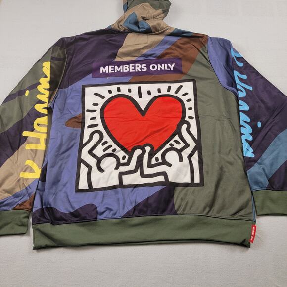 Keith Haring x Members Only DJ Collab Spell Out Sz XL (564) - Picture 3 of 11